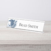  patriottische schilderende Eagle USA-vlagpijlen Bureau Naambordje (Voorkant)