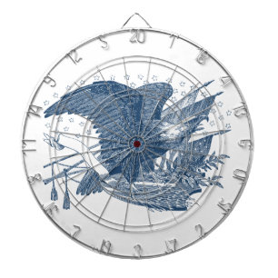  patriottische schilderende Eagle USA-vlagpijlen Dartbord