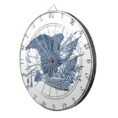 patriottische schilderende Eagle USA-vlagpijlen Dartbord (Voorkant Rechts)