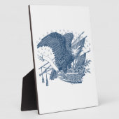  patriottische schilderende Eagle USA-vlagpijlen Fotoplaat (Zijkant)