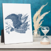  patriottische schilderende Eagle USA-vlagpijlen Fotoplaat (Zijkant)