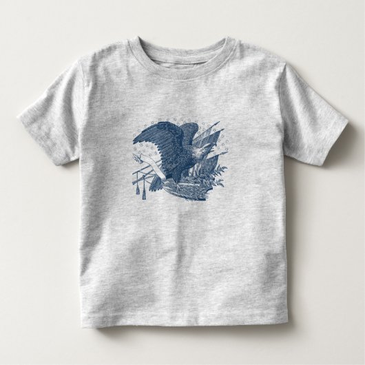  patriottische schilderende Eagle USA-vlagpijlen Kinder Shirts (Voorkant)