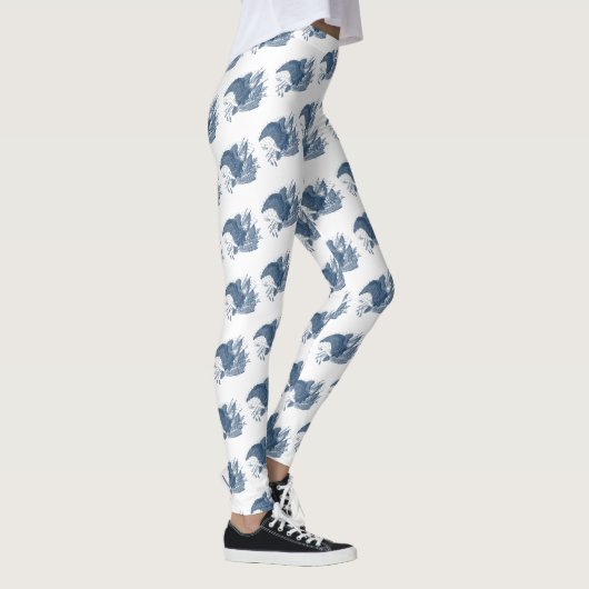  patriottische schilderende Eagle USA-vlagpijlen Leggings (Rechts)