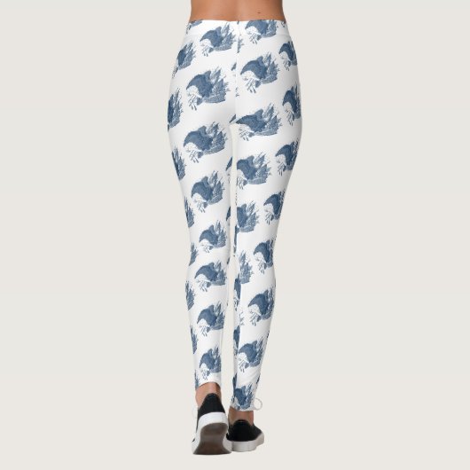  patriottische schilderende Eagle USA-vlagpijlen Leggings (Achterkant)