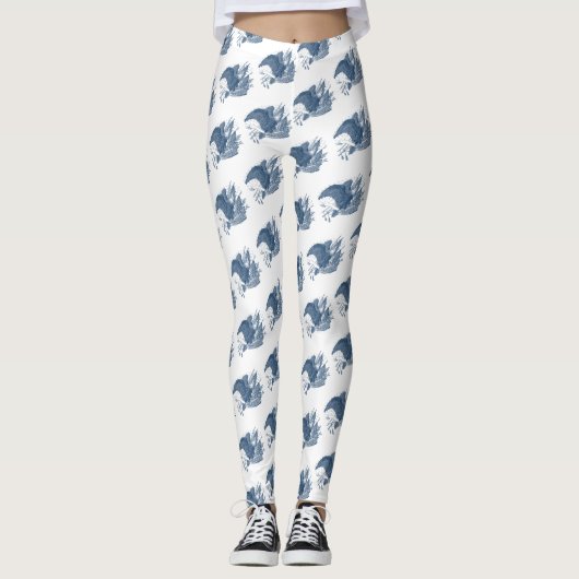  patriottische schilderende Eagle USA-vlagpijlen Leggings (Voorkant)