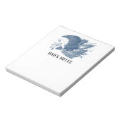  patriottische schilderende Eagle USA-vlagpijlen Notitieblok (Linkerzijde)