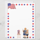 Patriottische Schilderkunst Rampenbriefpapier (Voorkant)