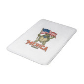 Patriottische Schildpad 'Merica Vintage Vector Badmat (Gekanteld)