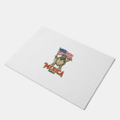 Patriottische Schildpad 'Merica Vintage Vector Deurmat (Schuin)