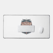 Patriottische schoolbuschauffeur bureaumat (Keyboard & Muis)