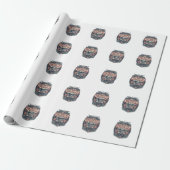Patriottische schoolbuschauffeur cadeaupapier (Uitgerold)
