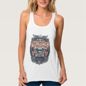 Patriottische schoolbuschauffeur tanktop (Voorkant)