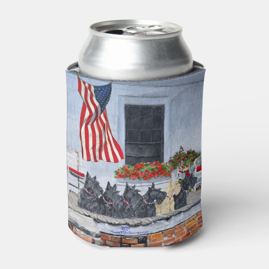 Patriottische Schotse Terriërs Blikjeskoeler (Blikje Voorkant)