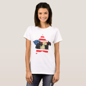 Patriottische Schotse Terriers T-shirt (Voorkant volledig)