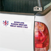 Patriottische Schotse vakbond Jack design Bumpersticker (Op Truck)