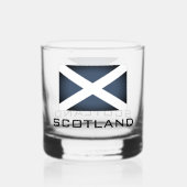 Patriottische Schotse vlag aangepaste whisky drink Glas (Voorkant)
