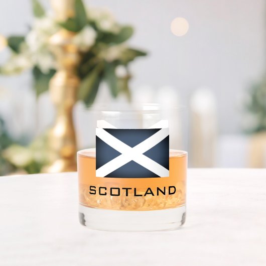 Patriottische Schotse vlag aangepaste whisky drink Glas (Insitu (Huwelijk))