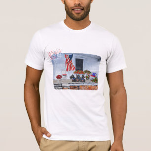 Patriottische Schotten wachten op de grote parade T-shirt