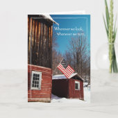 Patriottische schuurvlag die je mist kaart (Voorkant)