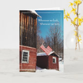 Patriottische schuurvlag die je mist kaart (Gele Bloem)