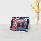 Patriottische Scotties Notitiekaart (Gele Bloem)