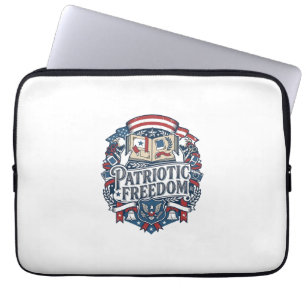 Patriottische Scrapbooker Vector Grafische T-shirt Laptop Sleeve