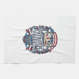 Patriottische Scrapbooker Vector Grafische T-shirt Theedoek