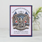 Patriottische Semiquincentennial Kaart (Staand voorkant)