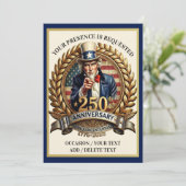 Patriottische Semiquincentennial Kaart (Staand voorkant)