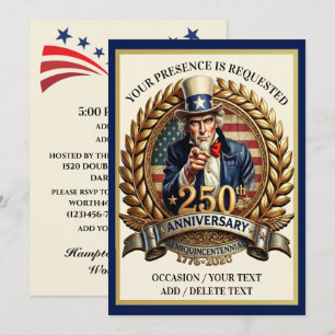 Patriottische Semiquincentennial Kaart
