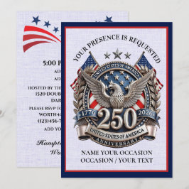 Patriottische Semiquincentennial Kaart