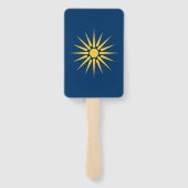 Patriottische set handventilatoren met vlag van Ma Handwaaier (Achterkant)