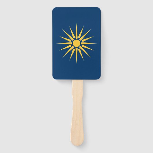 Patriottische set handventilatoren met vlag van Ma Handwaaier (Voorkant)