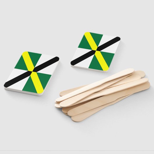 Patriottische set handventilatoren met vlag van Mo Handwaaier (Niet-gemonteerd)