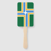 Patriottische set handventilatoren met vlag van Po Handwaaier (Achterkant)