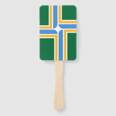 Patriottische set handventilatoren met vlag van Po Handwaaier (Voorkant)