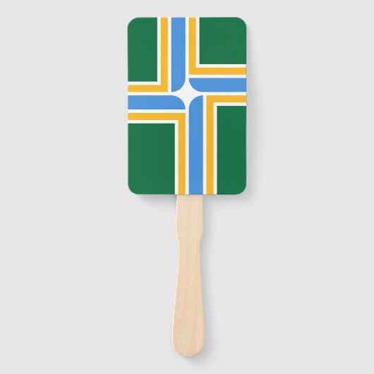 Patriottische set handventilatoren met vlag van Po Handwaaier (Voorkant)