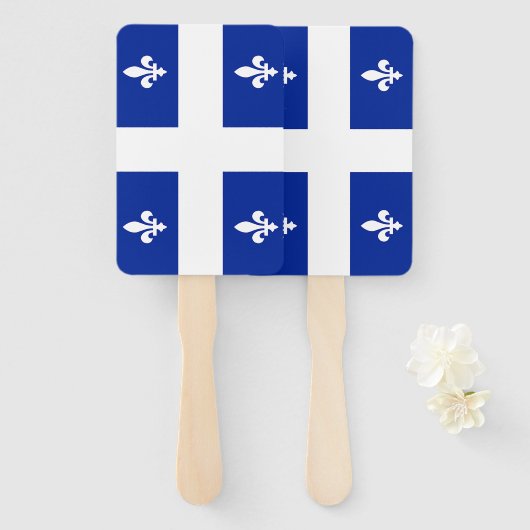 Patriottische set handventilatoren met vlag van Qu Handwaaier (Voorkant en achterkant)