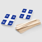 Patriottische set handventilatoren met vlag van Qu Handwaaier (Niet-gemonteerd)