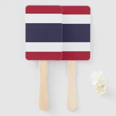 Patriottische set handventilatoren met vlag van Th Handwaaier (Voorkant en achterkant)