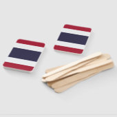 Patriottische set handventilatoren met vlag van Th Handwaaier (Niet-gemonteerd)