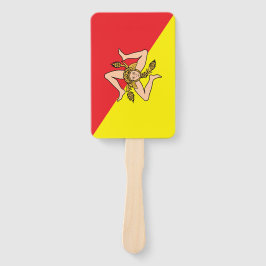 Patriottische set van de hand fans met de vlag van handwaaier