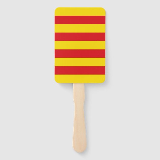 Patriottische set van hand fans met vlag van Catal Handwaaier (Achterkant)