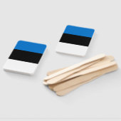 Patriottische set van hand fans met vlag van Estla Handwaaier (Niet-gemonteerd)