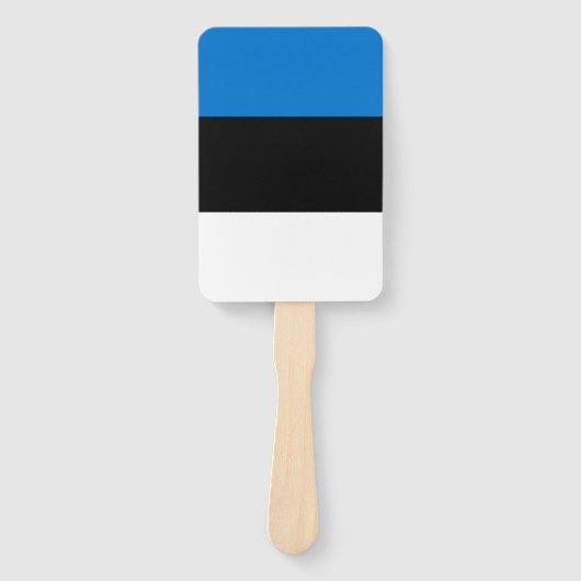 Patriottische set van hand fans met vlag van Estla Handwaaier (Voorkant)