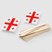 Patriottische set van hand fans met vlag van Georg Handwaaier (Niet-gemonteerd)