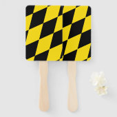 Patriottische set van hand fans met vlag van Münch Handwaaier (Voorkant en achterkant)