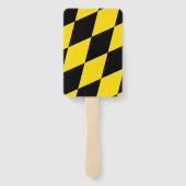 Patriottische set van hand fans met vlag van Münch Handwaaier (Achterkant)