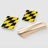 Patriottische set van hand fans met vlag van Münch Handwaaier (Niet-gemonteerd)