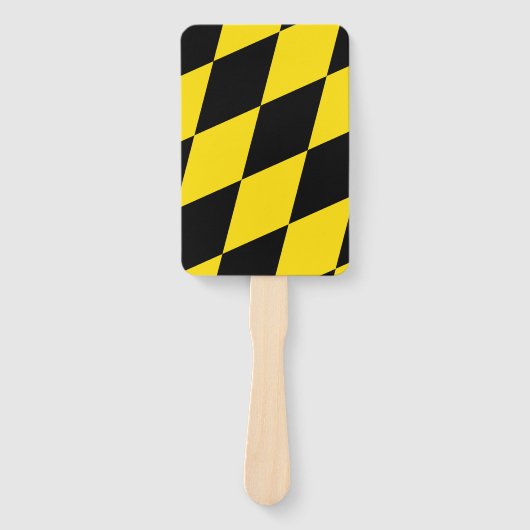 Patriottische set van hand fans met vlag van Münch Handwaaier (Voorkant)